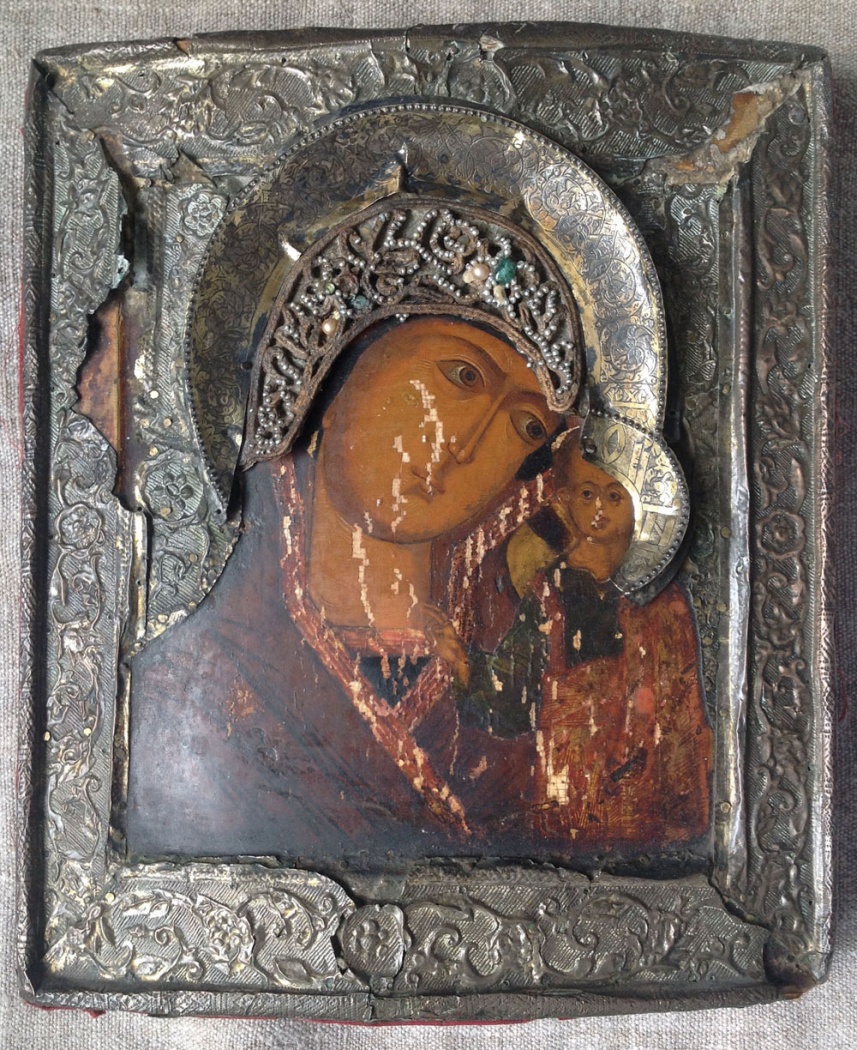 Икона Богоматери «Казанская» 17 века